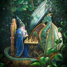 Схема вышивки «El mago y el Dragon»