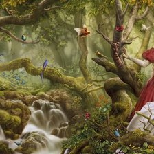 Схема вышивки «foresta incantata»