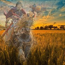 Схема вышивки «картина, Русь, пнк»