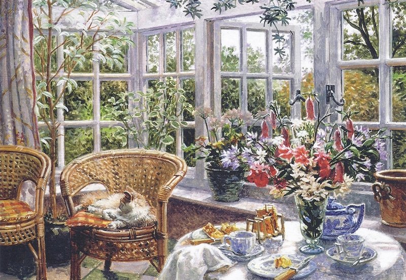 отдых - картина - оригинал