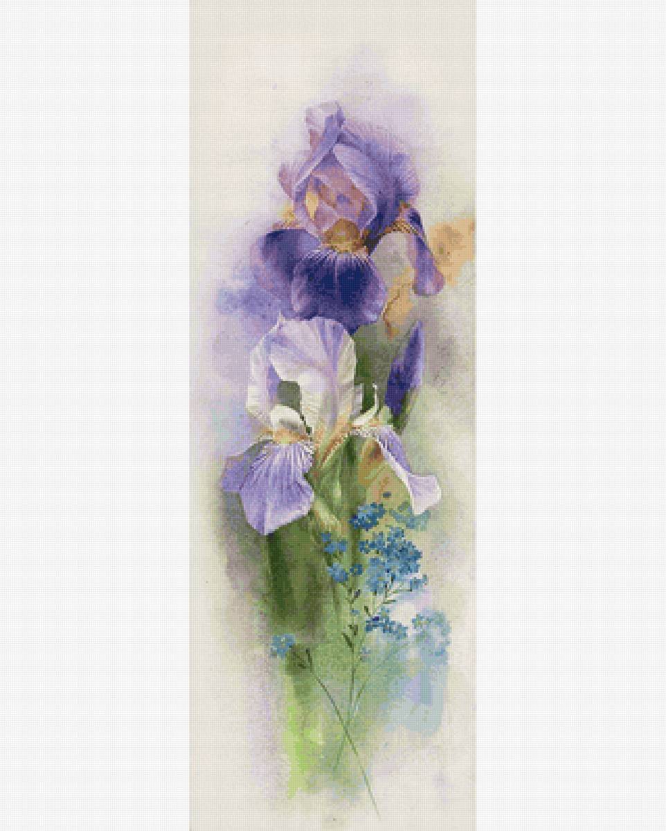 Панелька Ирисы - предпросмотр