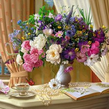 Схема вышивки «Цветы»