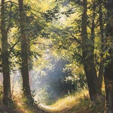 Схема вышивки «лес»