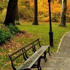 Схема вышивки «Осень в парке»