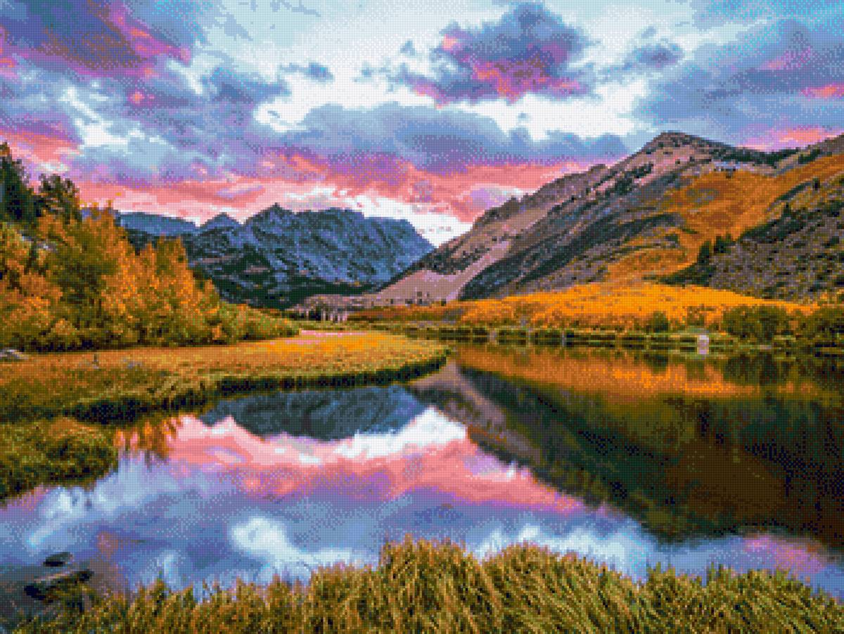 North Lake - autumn, usa, america, sunset, california, beautiful nature - предпросмотр