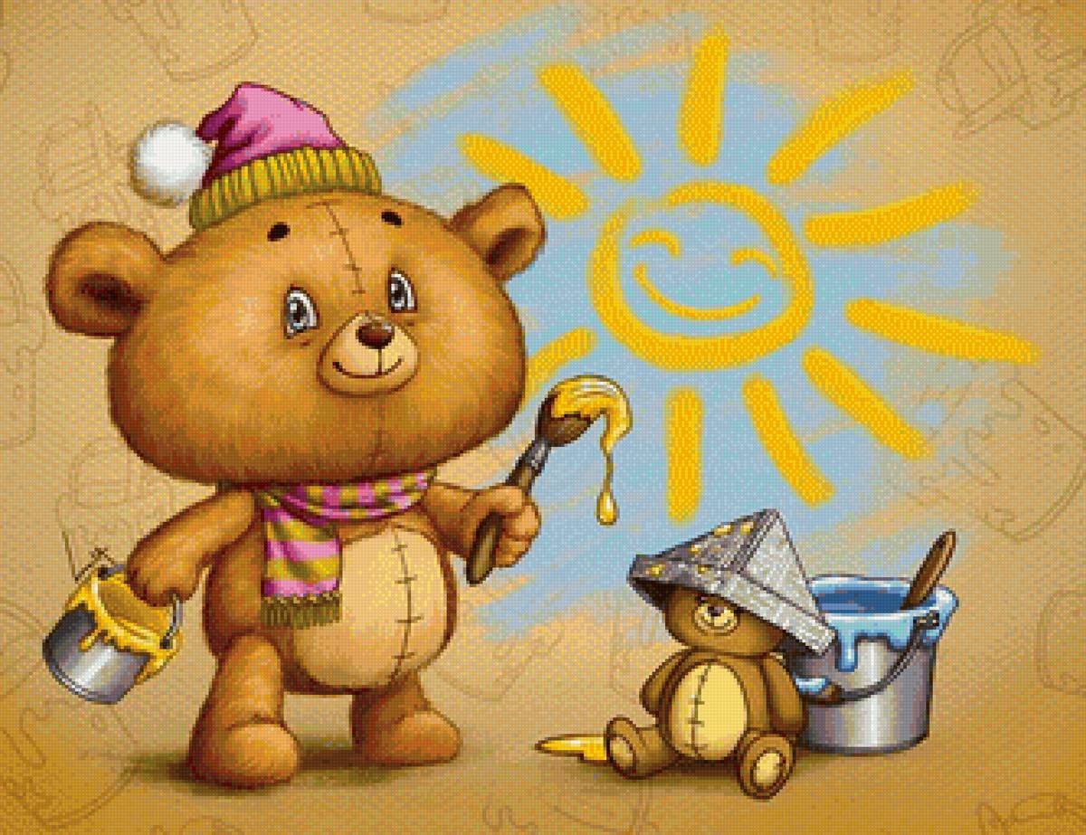 Маляры - детское, медведь - предпросмотр