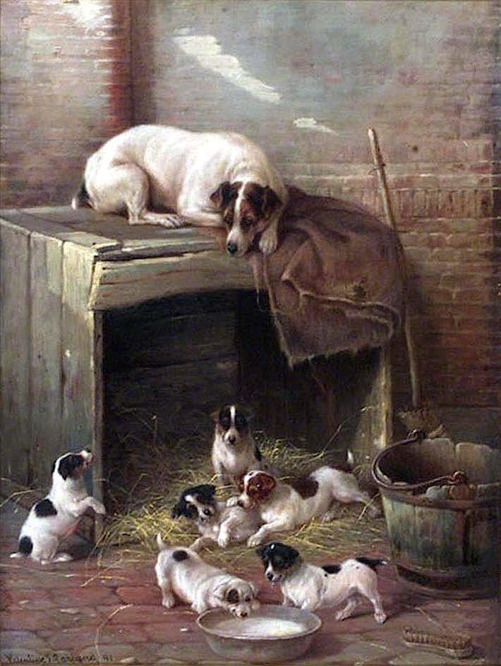 pintura - perros - оригинал