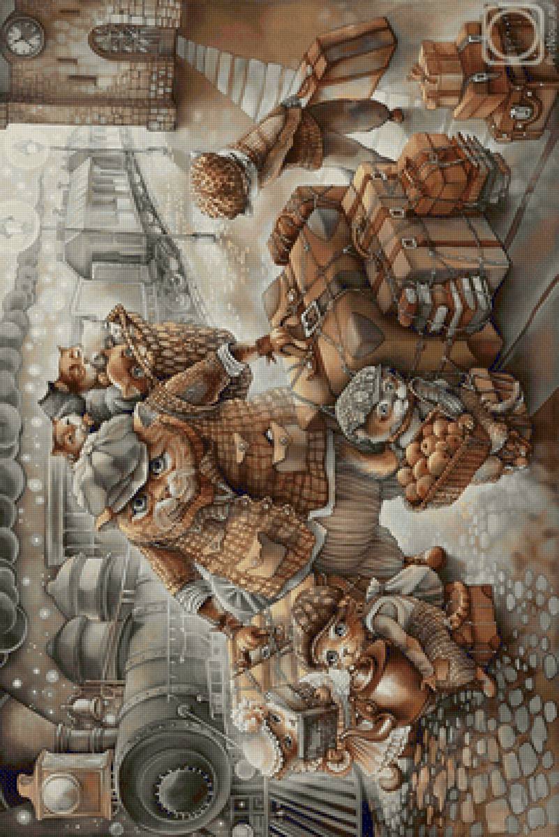 НАДЕЖДА СОКОЛОВА. ДОМОЙ, 60 х 90 см - сказки - предпросмотр