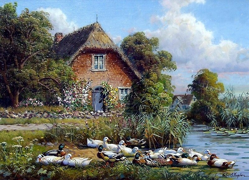 Деревня - рейнт висаар, лето - оригинал