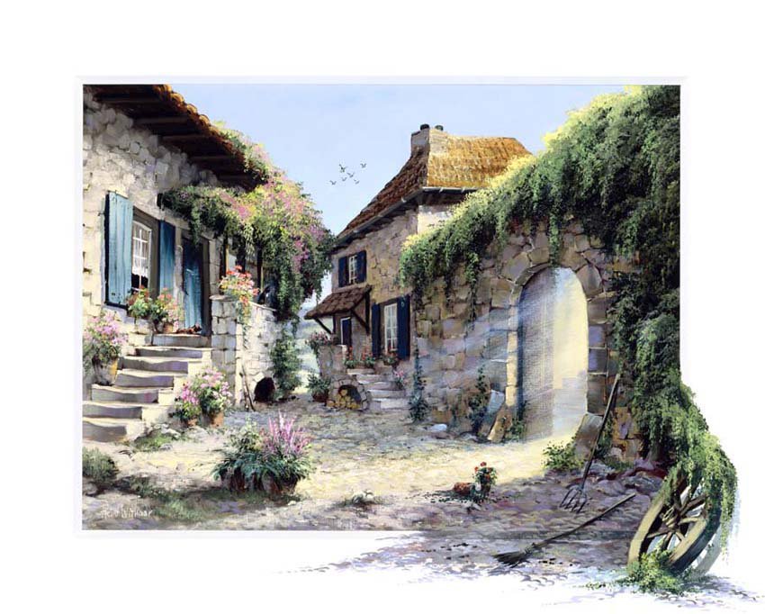 Дворик - природа, рейнт висаар, лето - оригинал