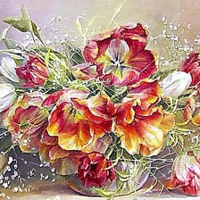 Схема вышивки «Цветы»