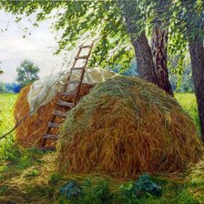 Схема вышивки «Деревня»