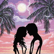 Схема вышивки «Влюбленные»