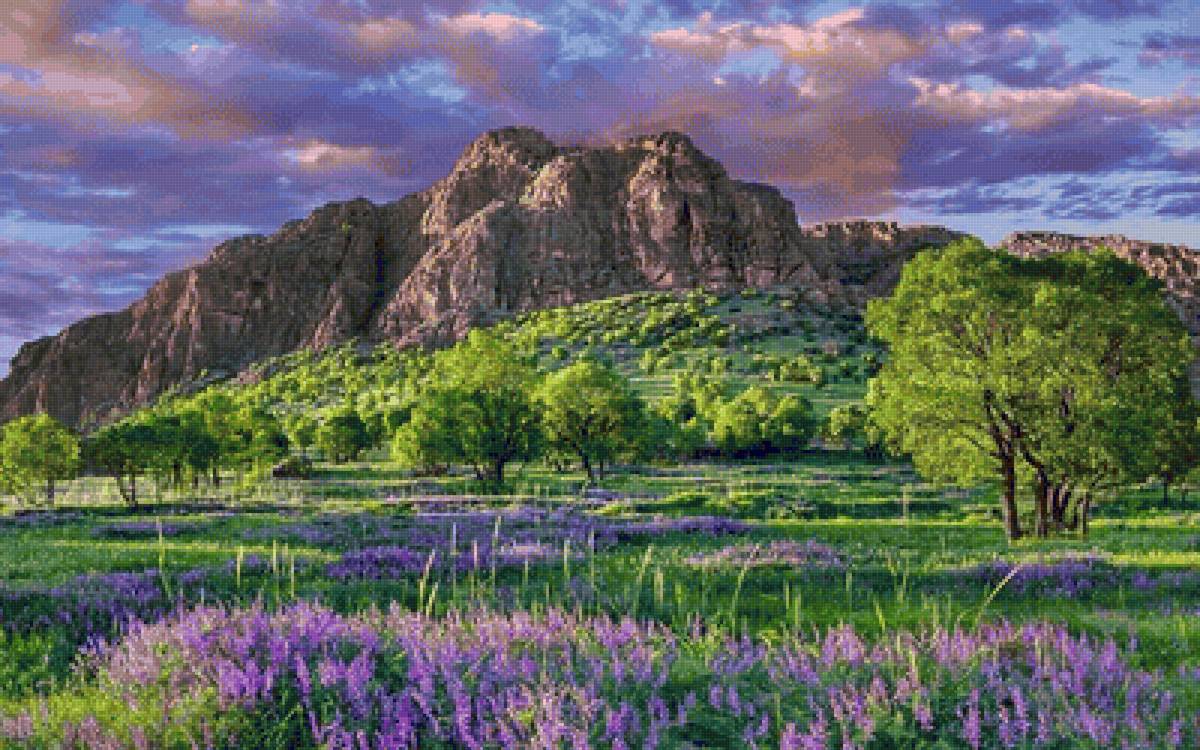 Paisagem. - flores.montanhas.paisagens. - предпросмотр