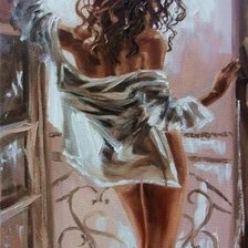 Схема вышивки «В окне»