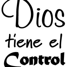 Схема вышивки «Dios tiene el control»