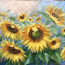 Схема вышивки «Girassóis»