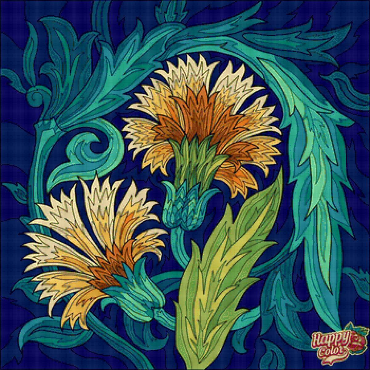 ПОДУШКА - цветы - предпросмотр