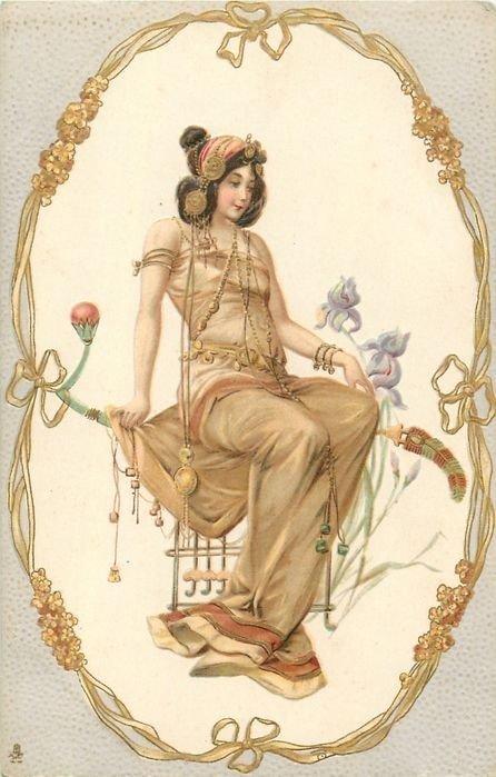 Винтаж - женщина, винтаж - оригинал