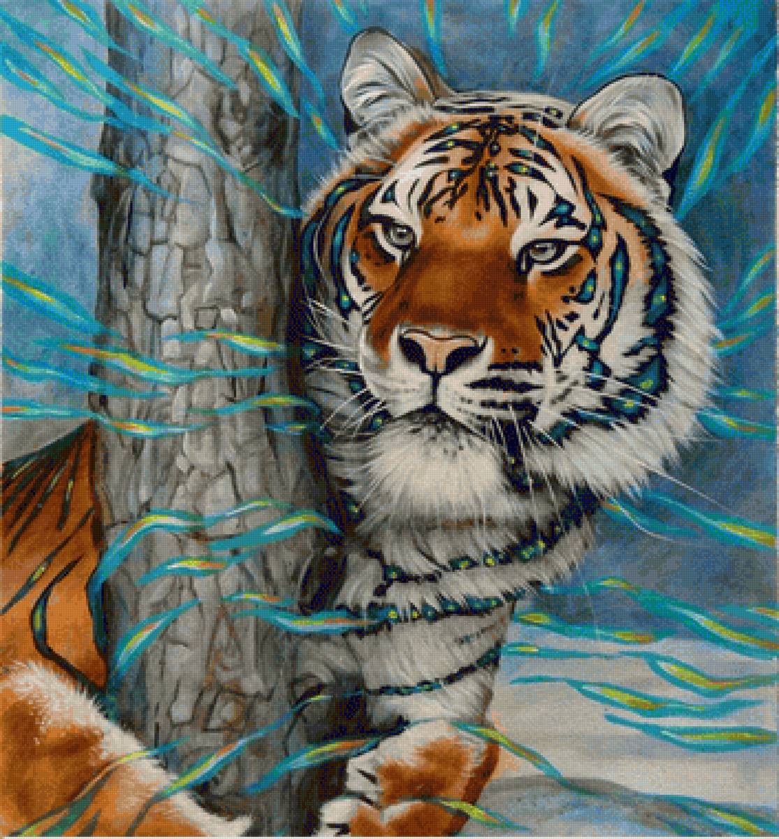 Tigre. - animais.pintura. - предпросмотр