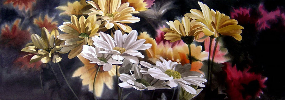 Цветы - картина - оригинал