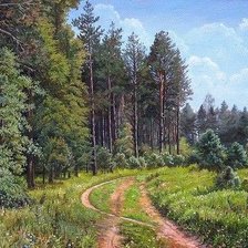 Схема вышивки «пейзаж»