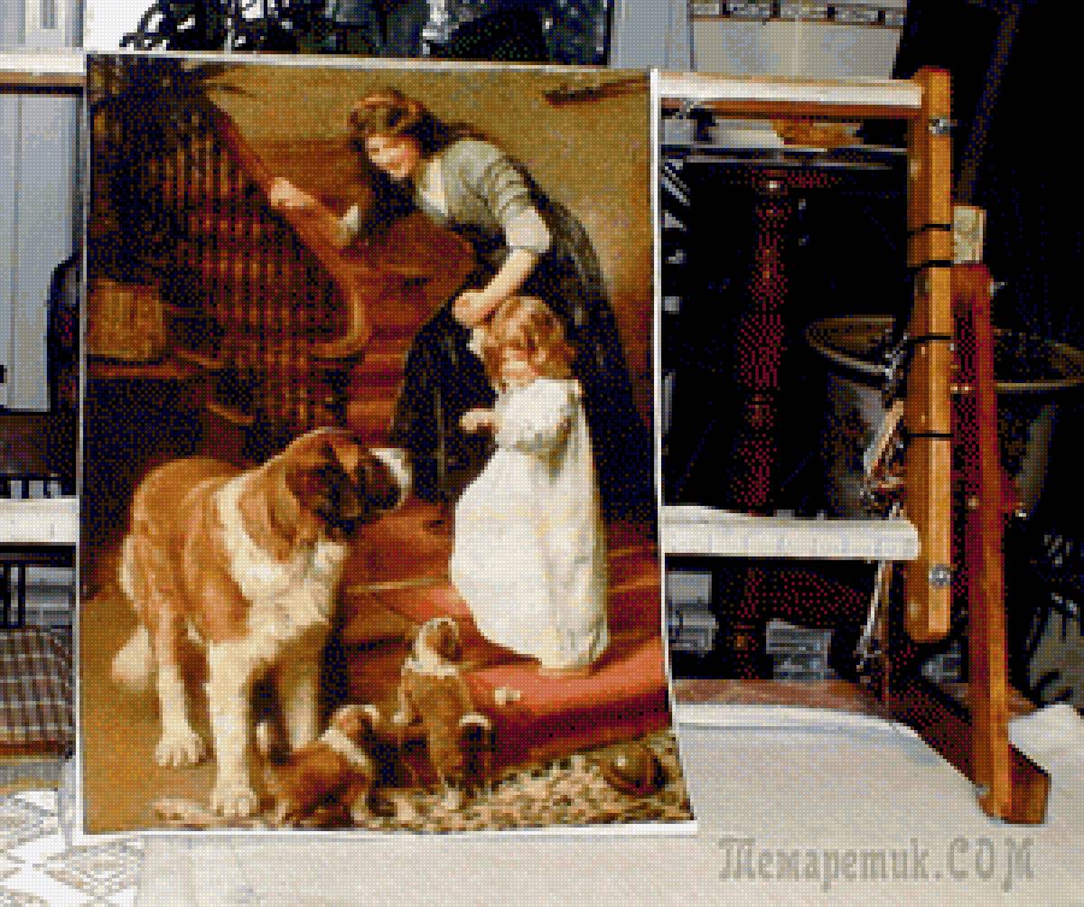 Дружба - люди, дети, животные - предпросмотр