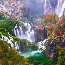 Схема вышивки «водопад»