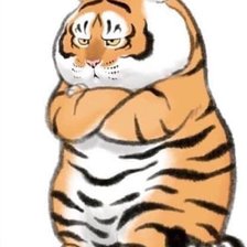 Схема вышивки «Располневший тигр) бука»