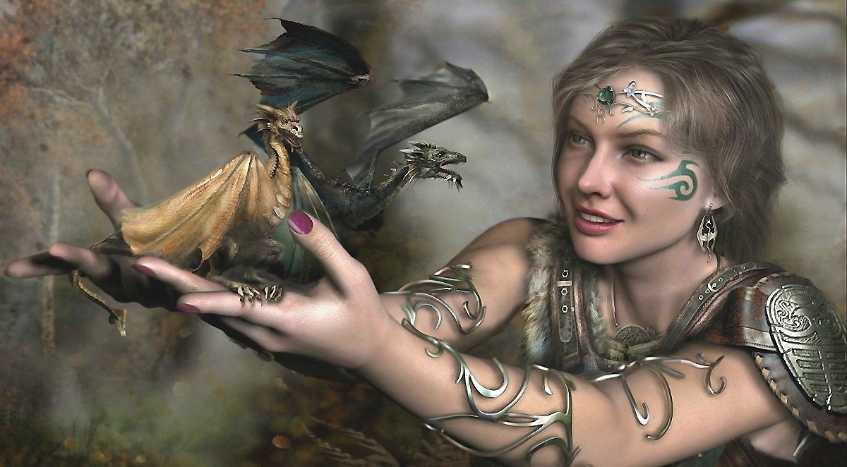 Девушка и драконы - оригинал