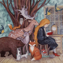 Схема вышивки «Amics animals 0»