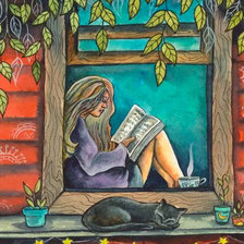 Схема вышивки «Lectora»