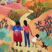 Схема вышивки «Walking»