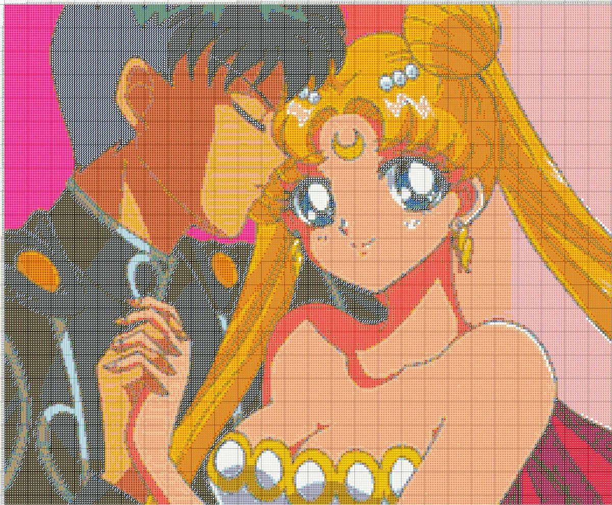 Принцесса Серенити и Принц Земли - серинити, принц, принцесса, аниме, земля - оригинал