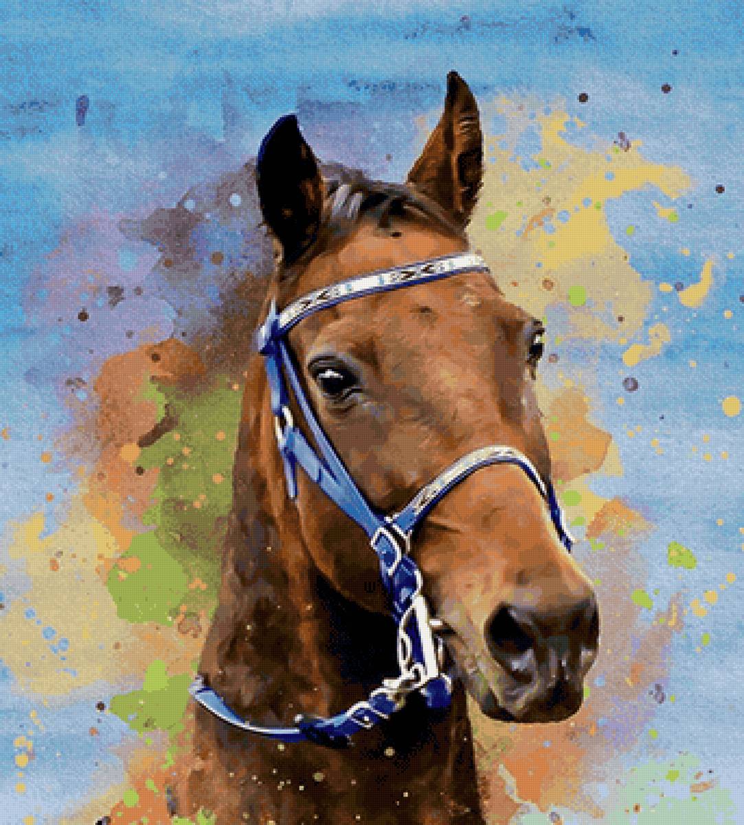 Cavalo. - animais.pintura.arte. - предпросмотр
