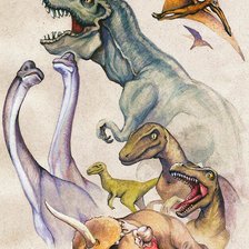 Схема вышивки «Парк юрского периода»