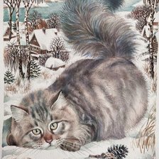 Схема вышивки «Gato.»