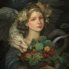 Схема вышивки «dame»