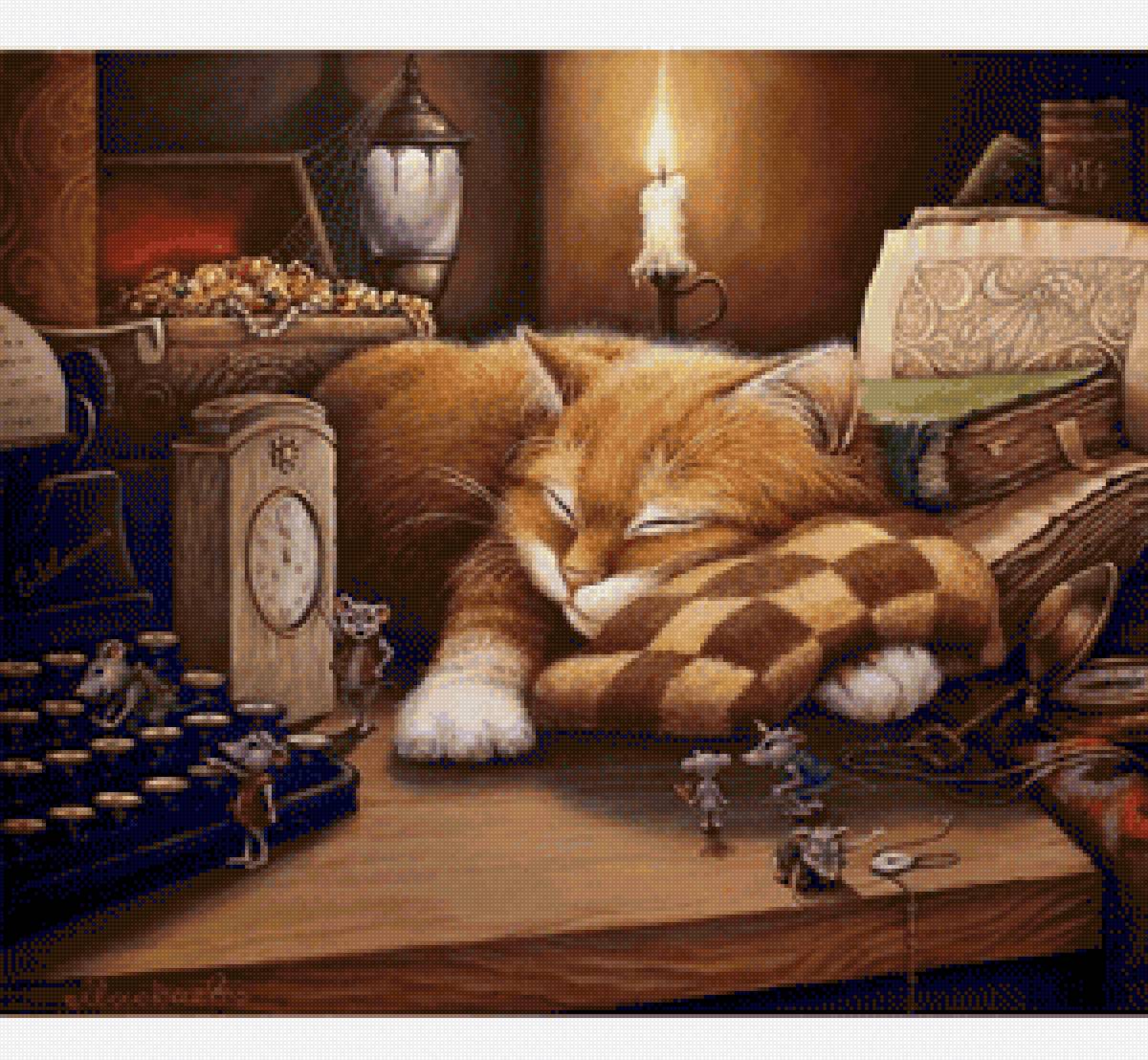 Gat a la biblioteca - gat - предпросмотр