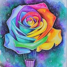 Схема вышивки «Роза»