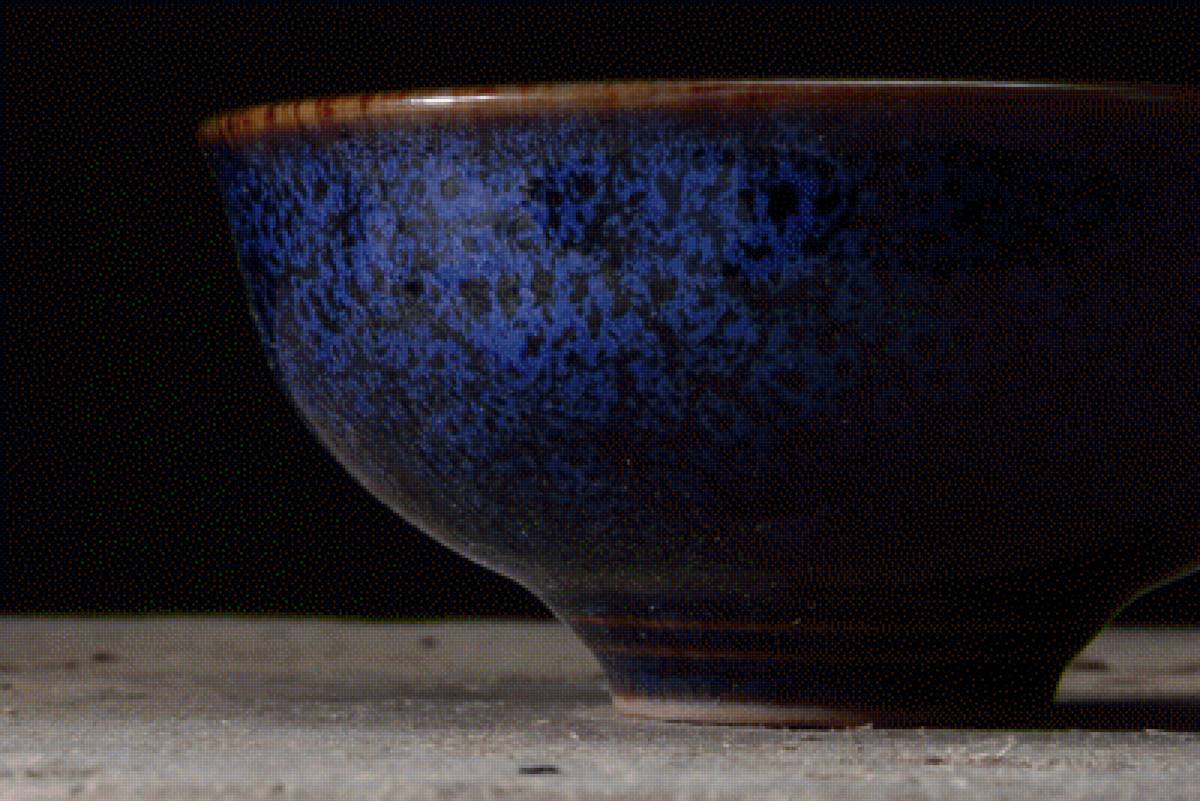 Синяя чаша - посуда, синяя, кухня, чаша - предпросмотр