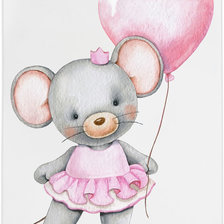 Мышка с шарами