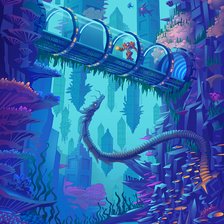 Схема вышивки «BioShock»