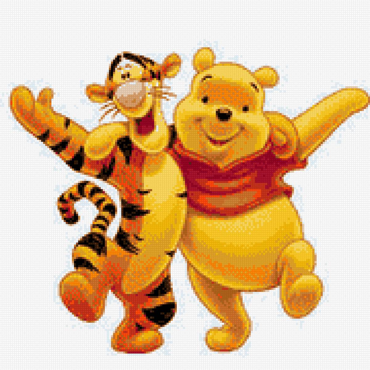 Подушка тигруля и Винни - предпросмотр