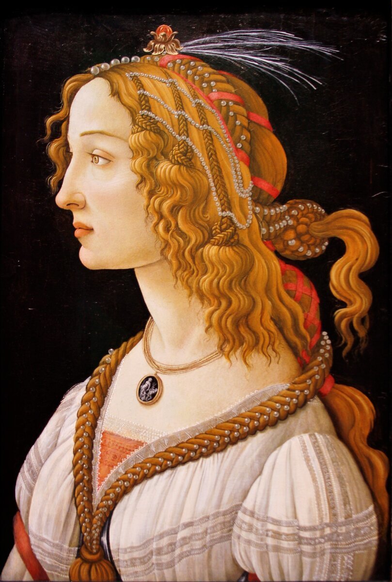 портрет молодой женщины Ботичелли - портрет, искусство, художник, ботичелли - оригинал