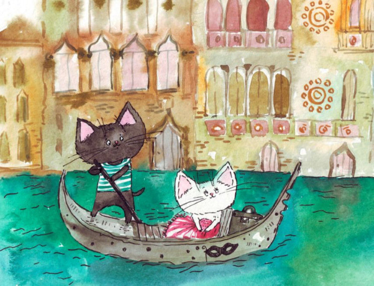 gatitos en Venecia - оригинал