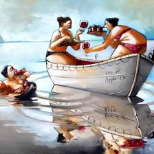 mujeres bebiendo vino