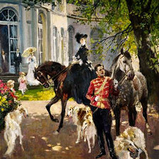 Схема вышивки «перед прогулкой»