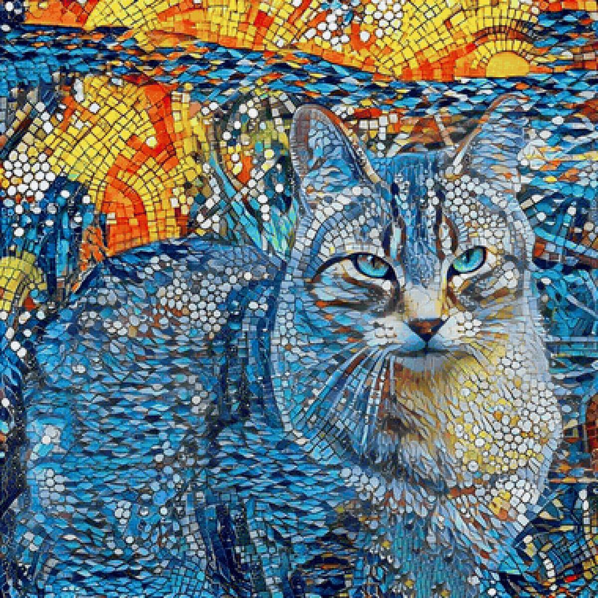 Gato. - animais.pintura.arte. - предпросмотр