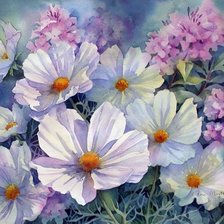 Схема вышивки «Цветы»